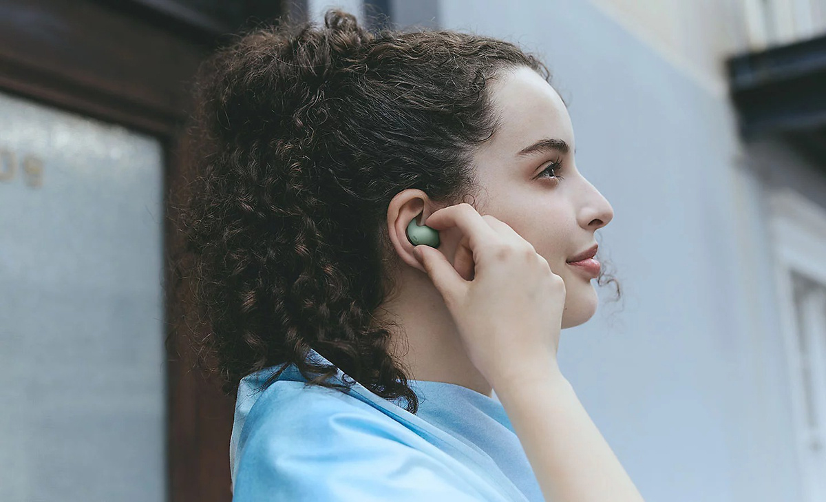 Sony LinkBuds Fit True Wireless IPX4 in ear-hörlur med Bluetooth, grön