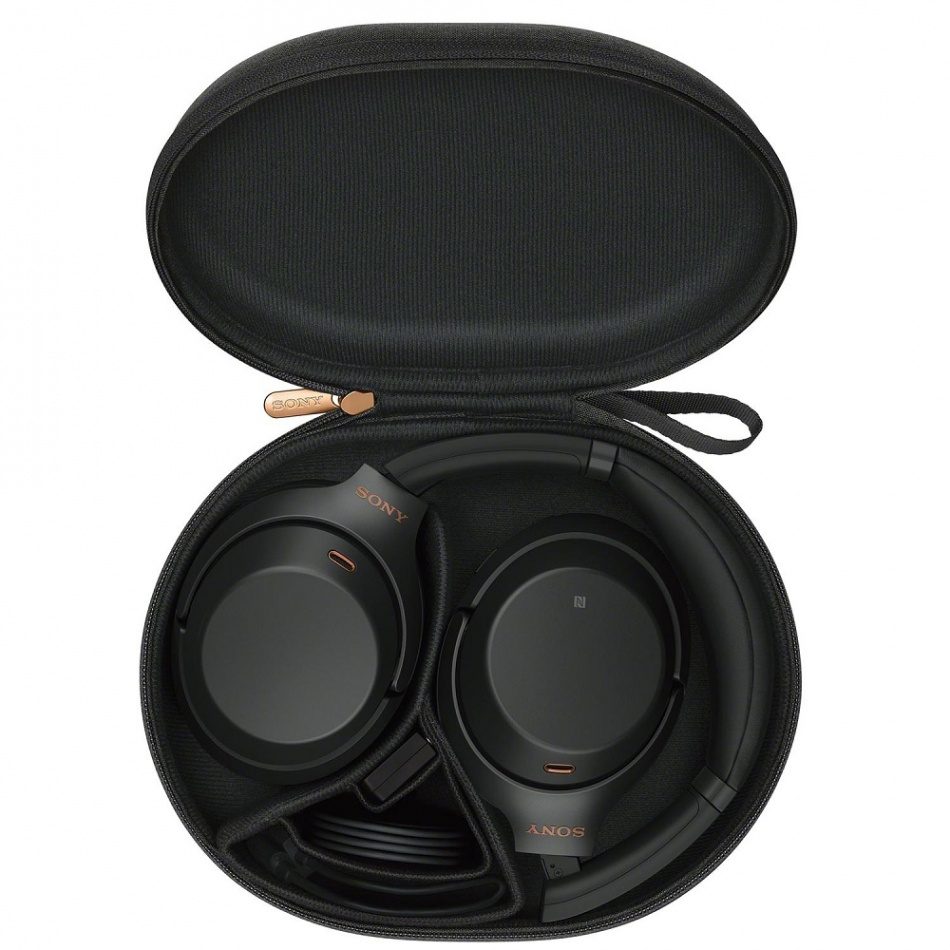 Sony WH-1000XM3 over-ear hörlurar med brusreducering, svart