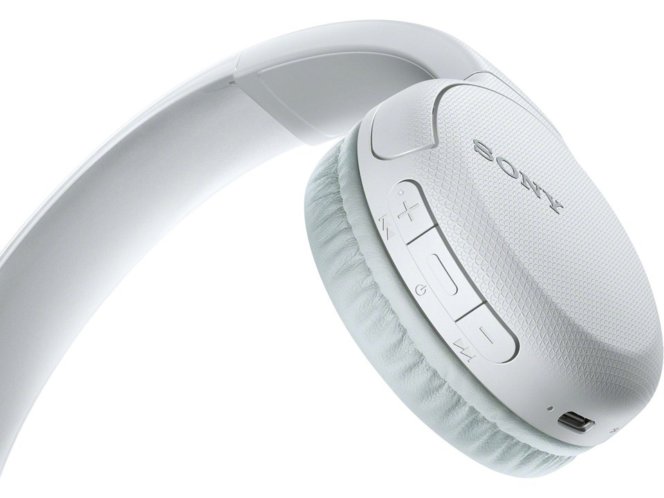 Sony WH-CH510 on-ear hörlur med Bluetooth, Vit