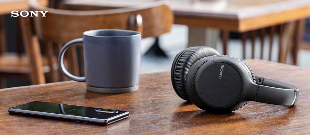Sony WH-CH710N trådlösa over-ear hörlurar med brusreducering, svart