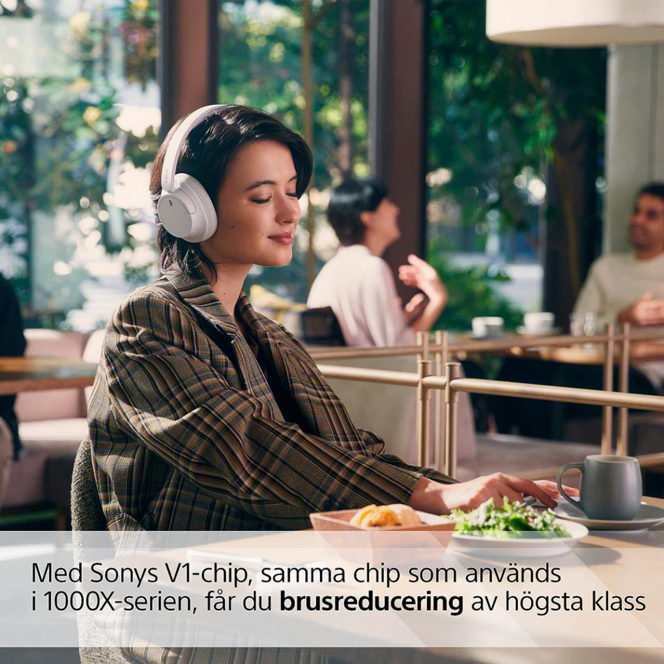 Sony WH-CH720N over-ear hörlurar med Bluetooth & brusreducering, vit