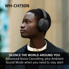 Sony WH-CH730N trådlösa over ear-hörlurar med brusreducering, svart Sony WH-CH730N trådlösa over ear-hörlurar med brusreducering, svart