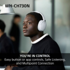 Sony WH-CH730N trådlösa over ear-hörlurar med brusreducering, svart Sony WH-CH730N trådlösa over ear-hörlurar med brusreducering, svart