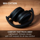 Sony WH-CH730N trådlösa over ear-hörlurar med brusreducering, svart Sony WH-CH730N trådlösa over ear-hörlurar med brusreducering, svart