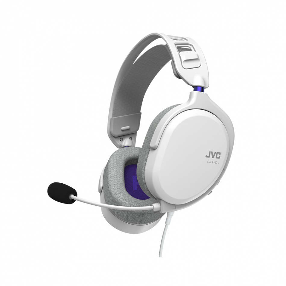 JVC GG-01W gaming over-ear hörlur, vit