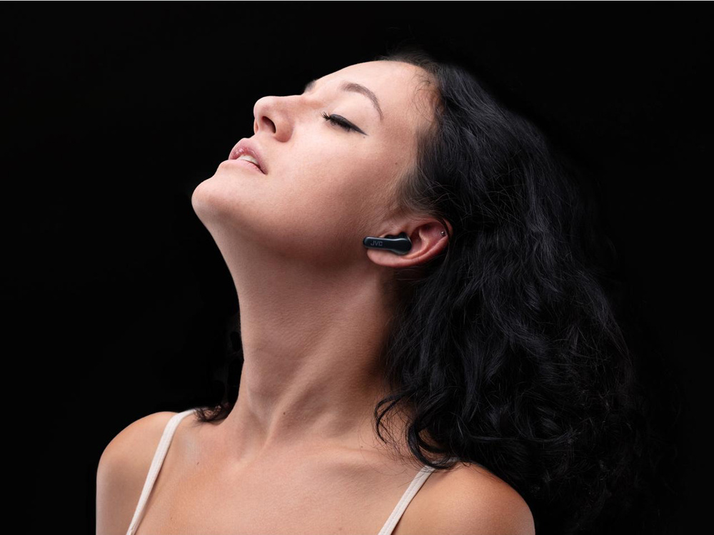 JVC HA-A3T True Wireless in-ear hörlurar, svart