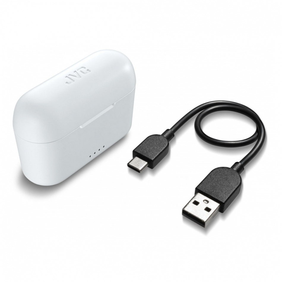 JVC HA-A3T True Wireless in-ear hörlurar, vit