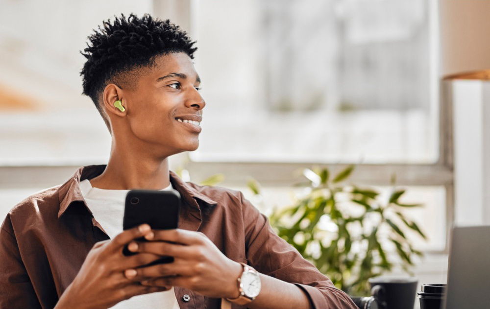 JVC HA-A7T2 Gumy True Wireless in-ear hörlurar, grön