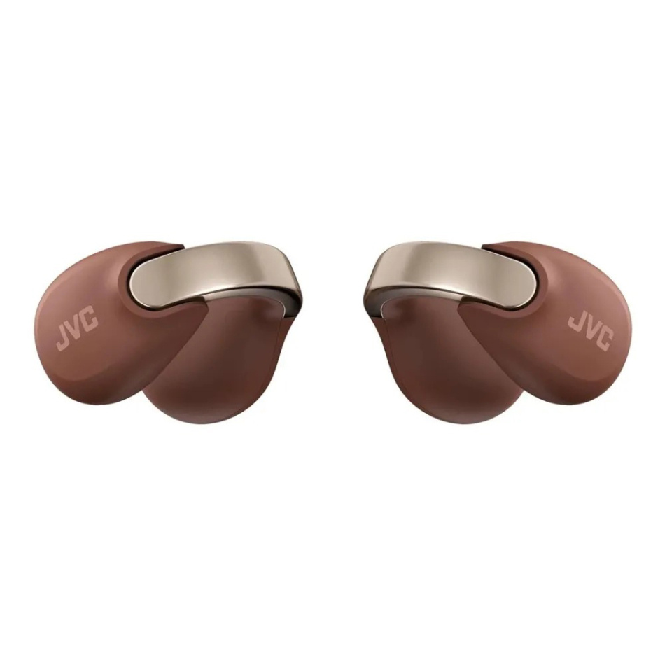 JVC HA-NP1T True Wireless in-ear hörlurar med öronklämma, maroon