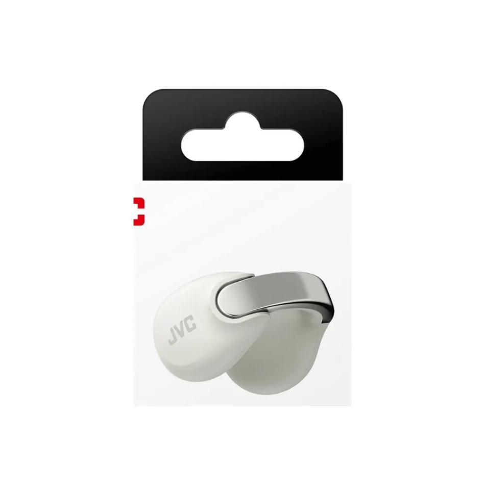 JVC HA-NP1T True Wireless in-ear hörlurar med öronklämma, vit