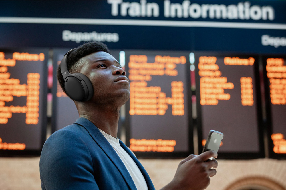 JVC HA-S100N trådlösa over-ear hörlurar med brusreducering, svart