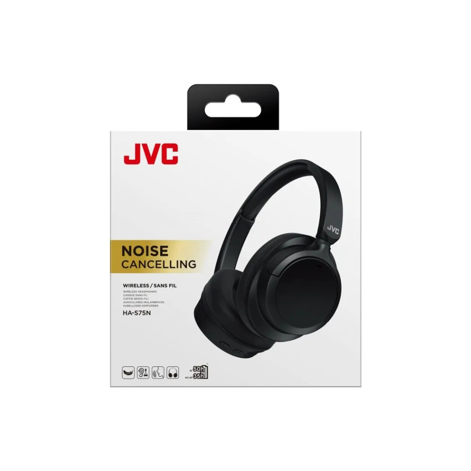 JVC HA-S75N over ear-hörlurar med aktiv brusreducering