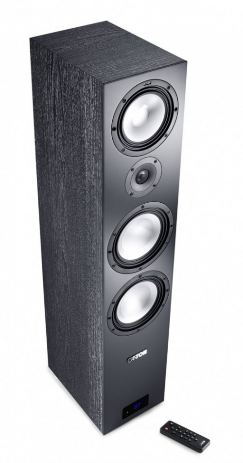 Canton Smart GLE 9 aktiva golvhögtalare, svart par Returexemplar