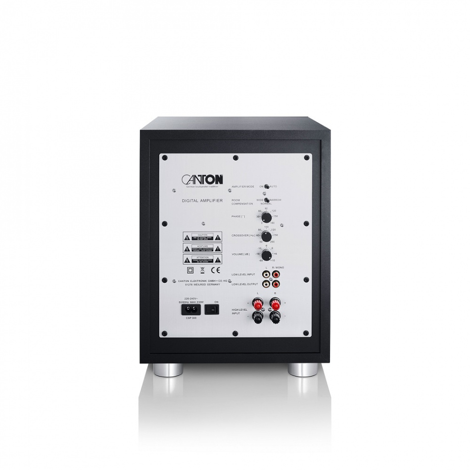 Canton Power Sub 8, aktiv subwoofer svart