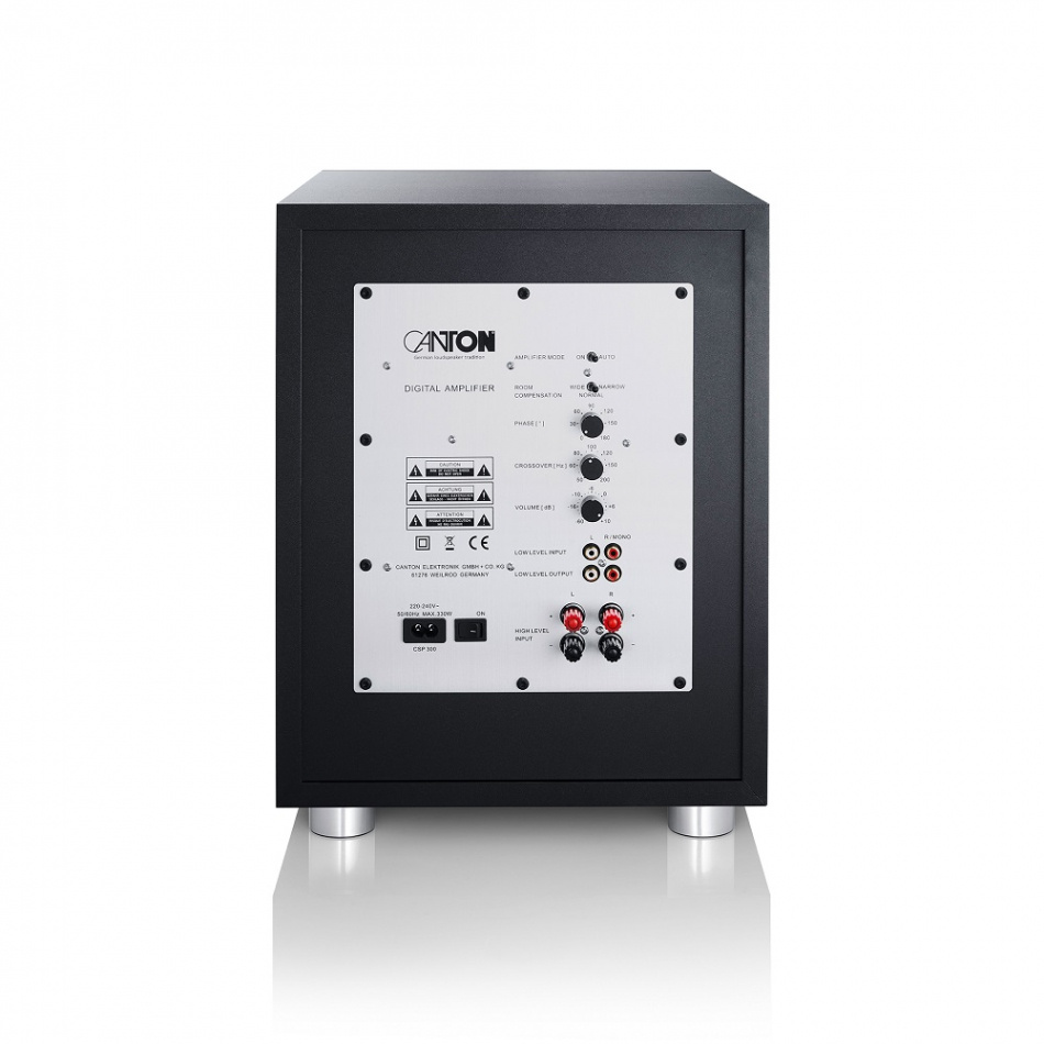 Canton Power Sub 10, aktiv subwoofer svart