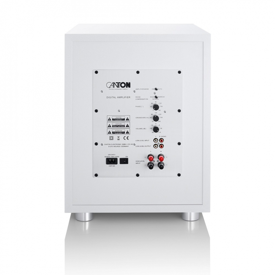 Canton Power Sub 12, aktiv subwoofer vit