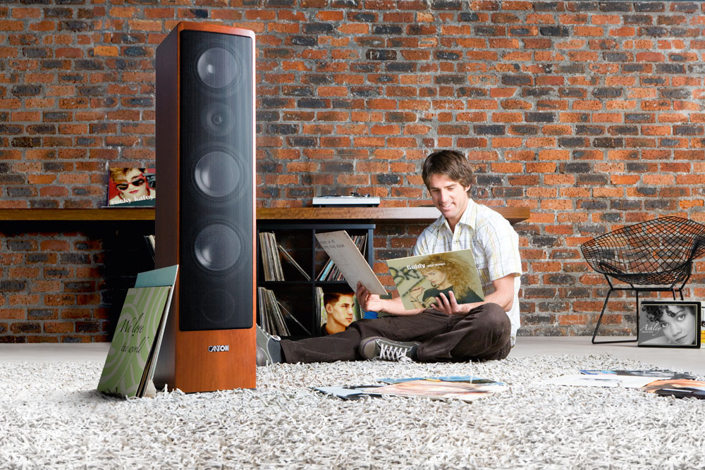 Canton Ergo 690DC golvhögtalare, körsbär par