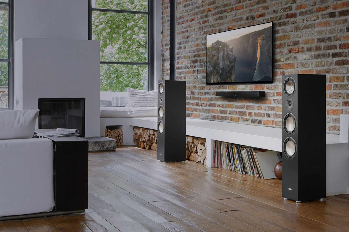 Canton GLE 100 golvhögtalare, svart par