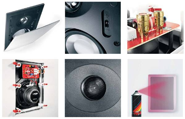 Canton IW845 inbyggnadshögtalare för vägg, par