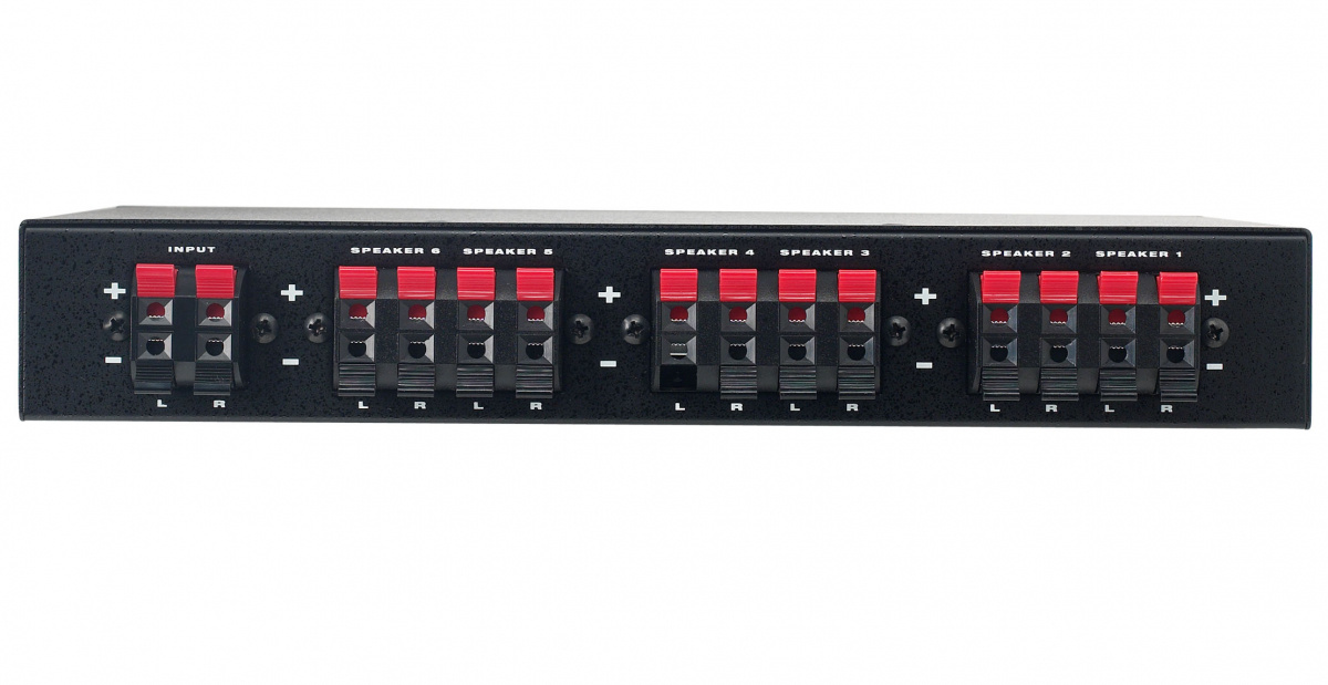 Sonance SS6 impedanskorrigerande högtalarväxel, sex zoner