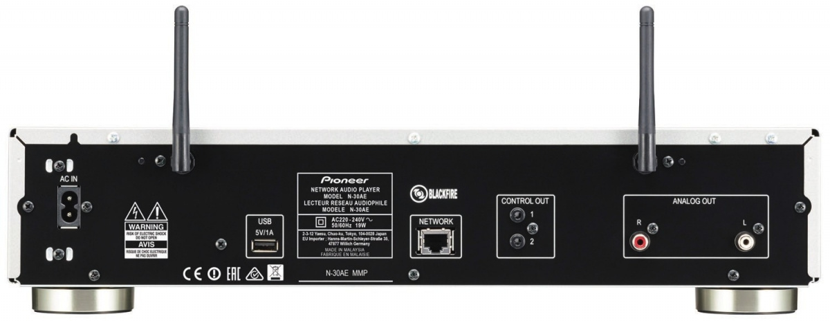 Pioneer N-30AE nätverksspelare, svart