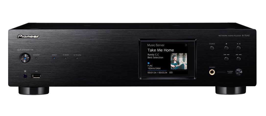 Pioneer N-70AE nätverksspelare/DAC, svart
