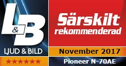 Pioneer N-70AE nätverksspelare/DAC, svart