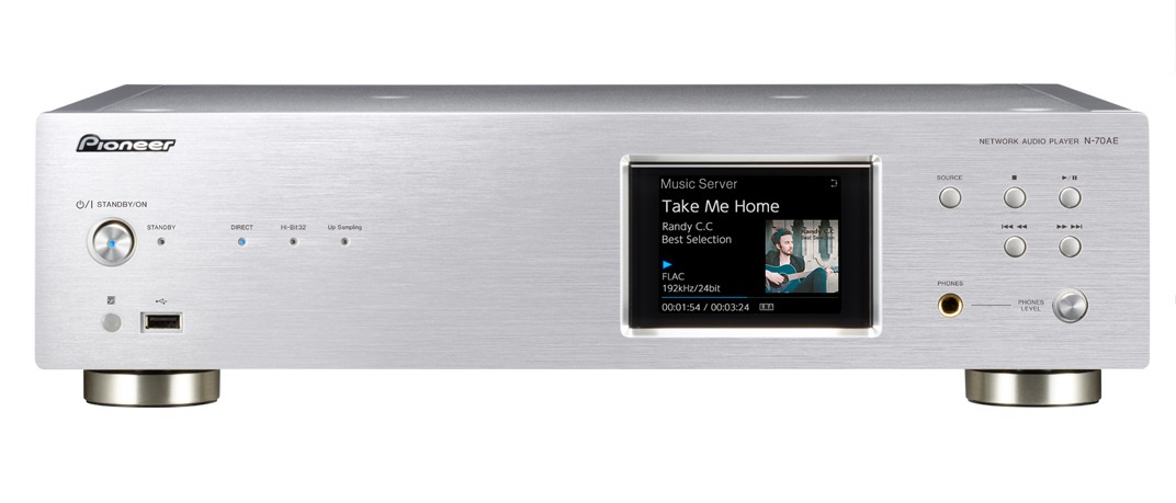 Pioneer N-70AE nätverksspelare/DAC, silver