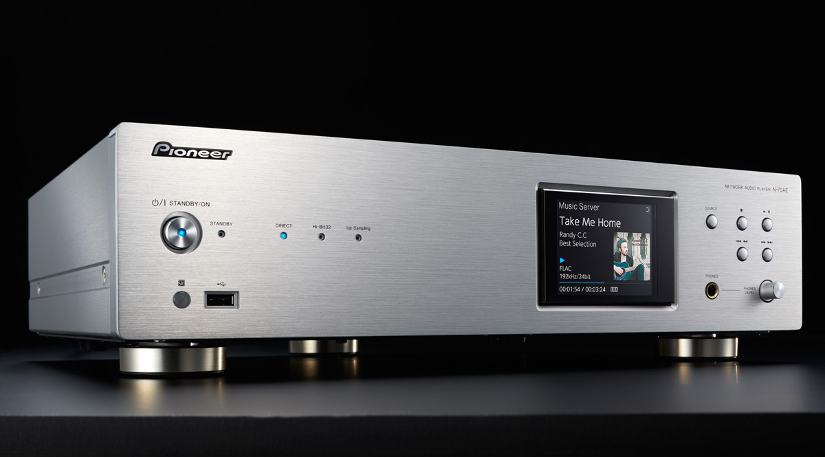 Pioneer N-70AE nätverksspelare/DAC, silver
