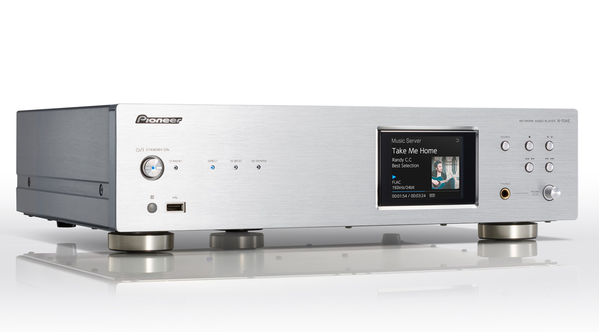 Pioneer N-70AE nätverksspelare/DAC, silver