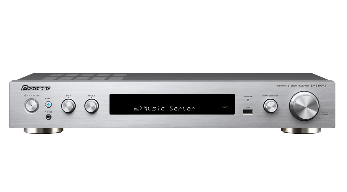 Pioneer SX-S30DAB receiver med HDMI, silver