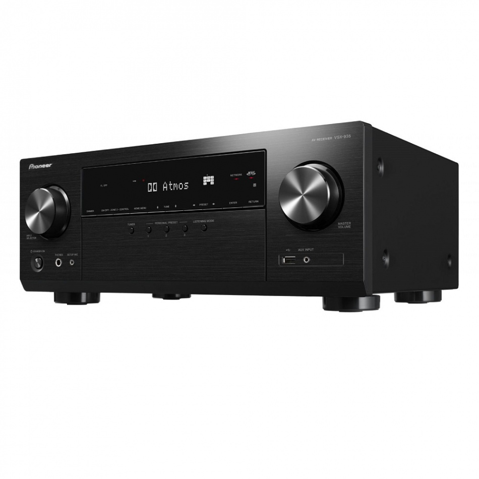 Pioneer VSX-935 hemmabioförstärkare med Dolby Atmos & HDMI 2.1, svart