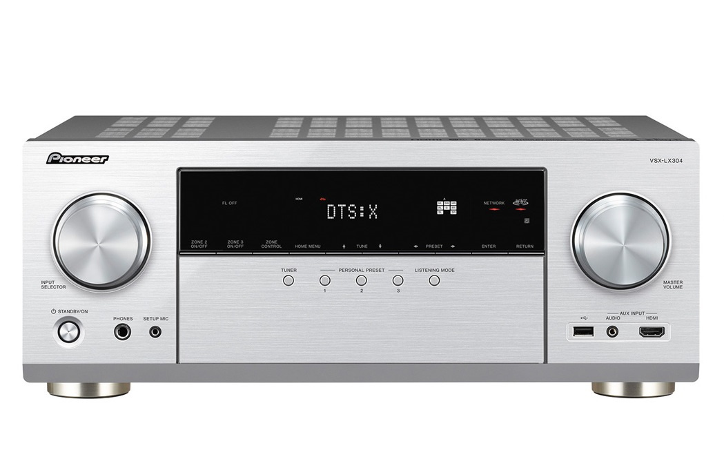 Pioneer VSX-LX304 hembioförstärkare, silver