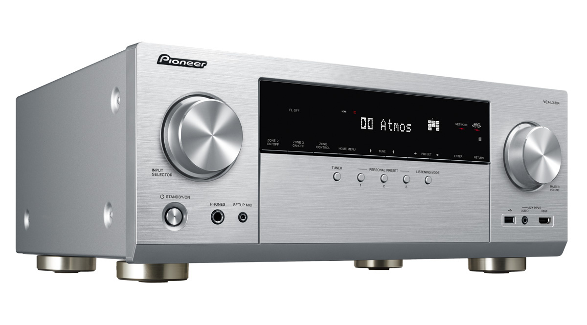 Pioneer VSX-LX304 hembioförstärkare, silver