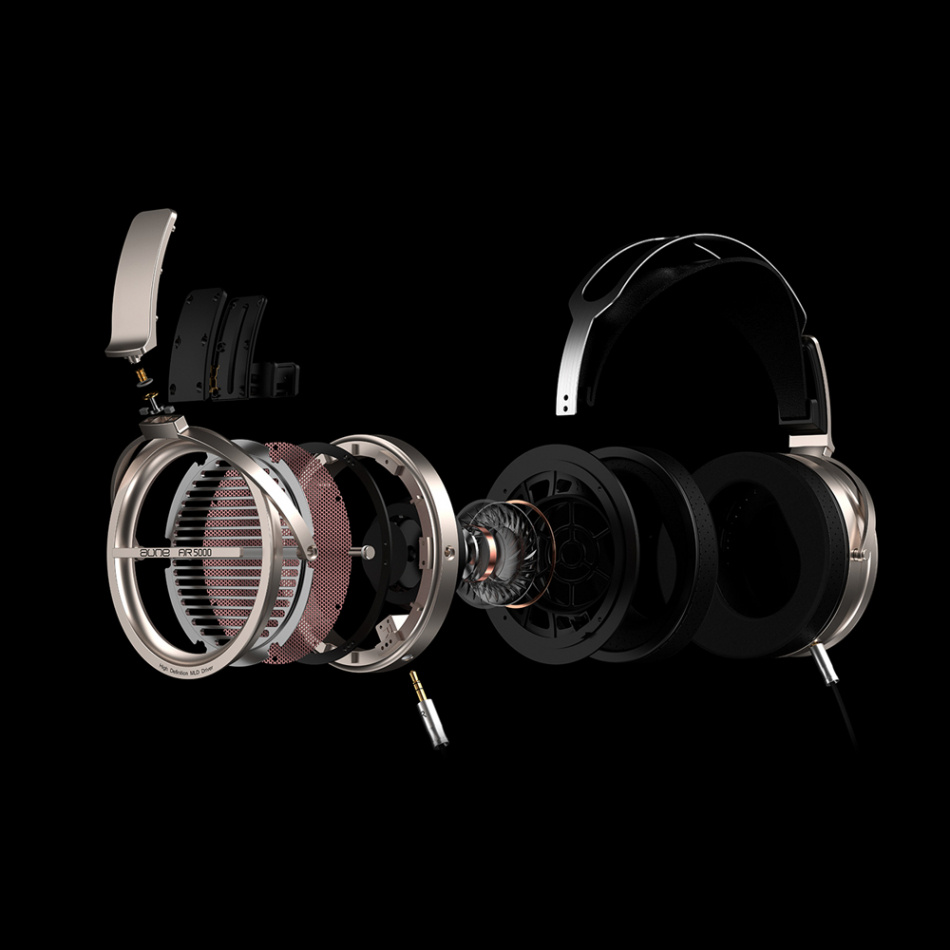 Aune AR5000 öppna over-ear hörlurar 28 Ohm