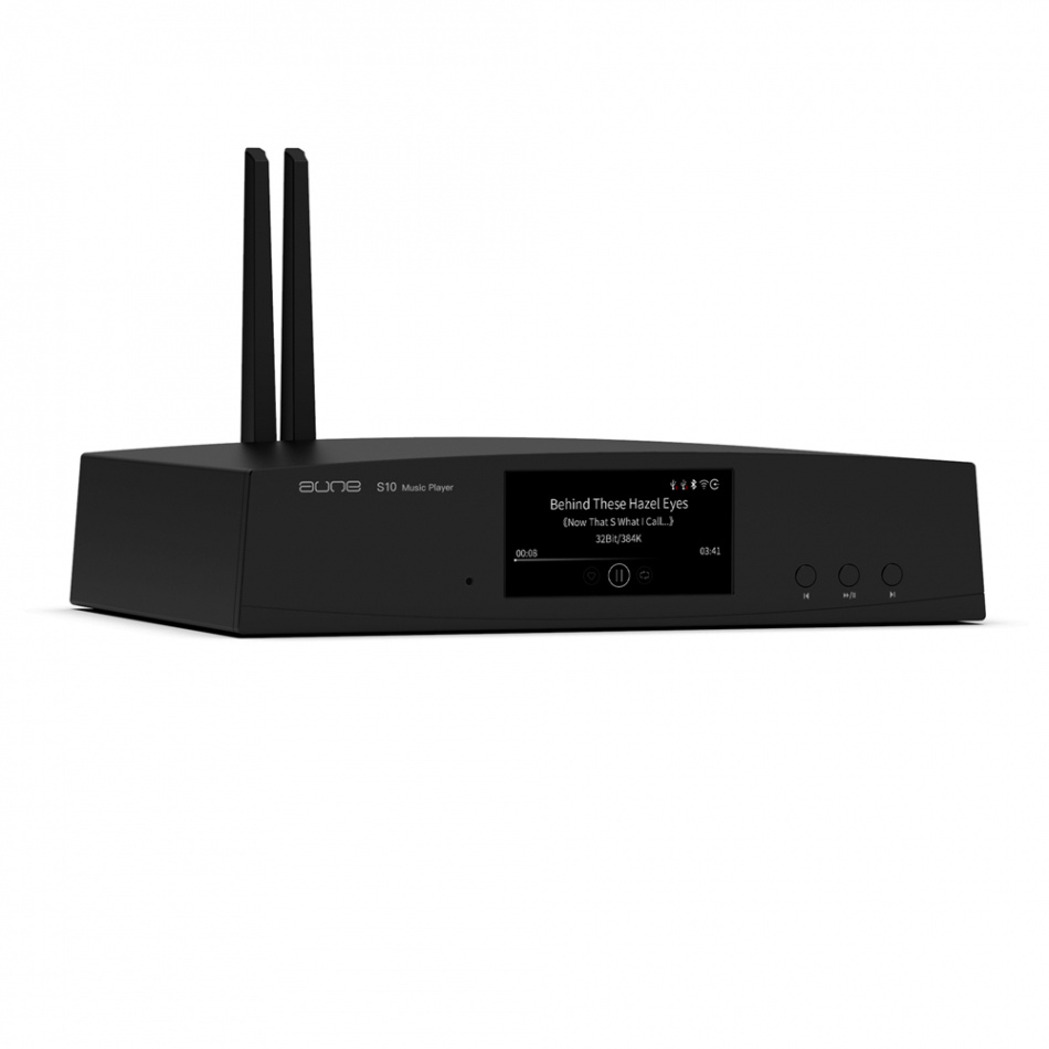 Aune S10N nätverksstreamer med Bluetooth, DAC & XLR, svart