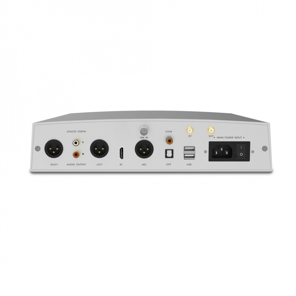 Aune S10N nätverksstreamer med Bluetooth, DAC & XLR, silver