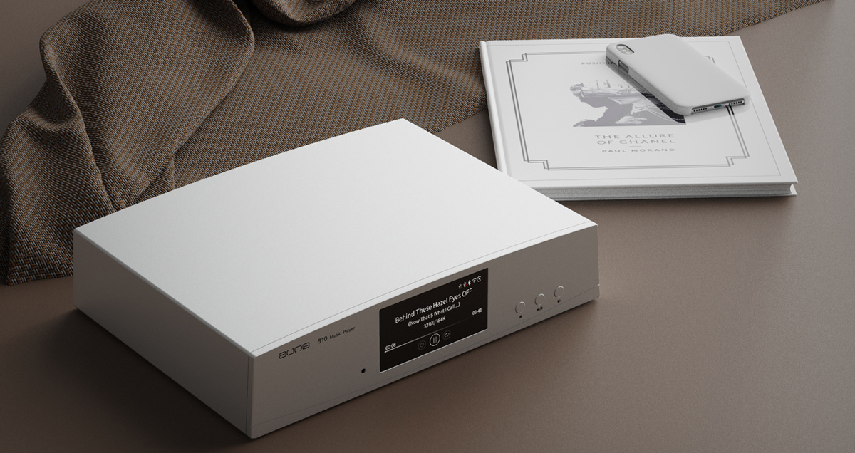 Aune S10N nätverksstreamer med Bluetooth, DAC & XLR, silver