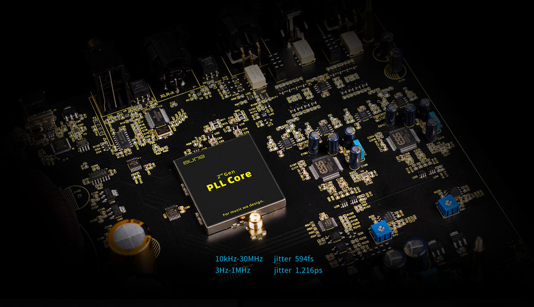 Aune S9c PRO hörlursförstärkare med XLR & DAC, svart