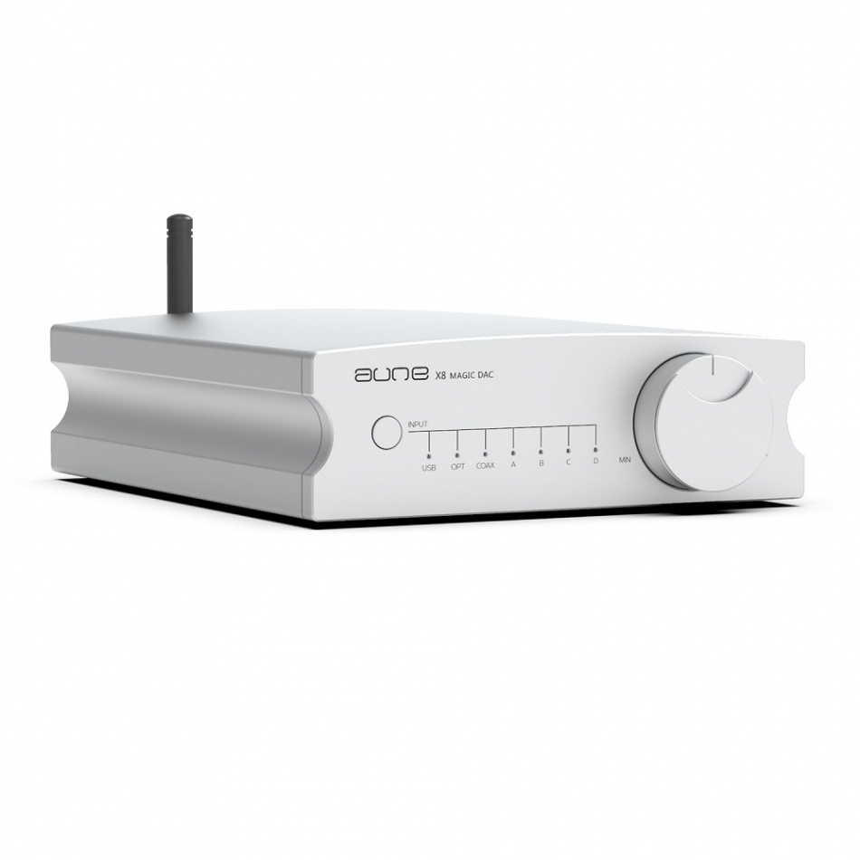 Aune X8 XVIII Magic BT kompakt DAC med Bluetooth & förstegsutgång, silver