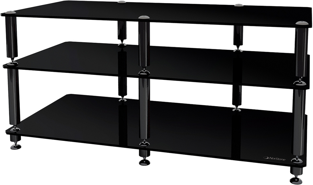 Norstone Bergen AV 2, TV/media-bänk pianosvart