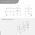 Norstone Bergen AV 2, TV/media-bänk pianosvart Norstone Bergen AV 2, TV/media-bänk pianosvart
