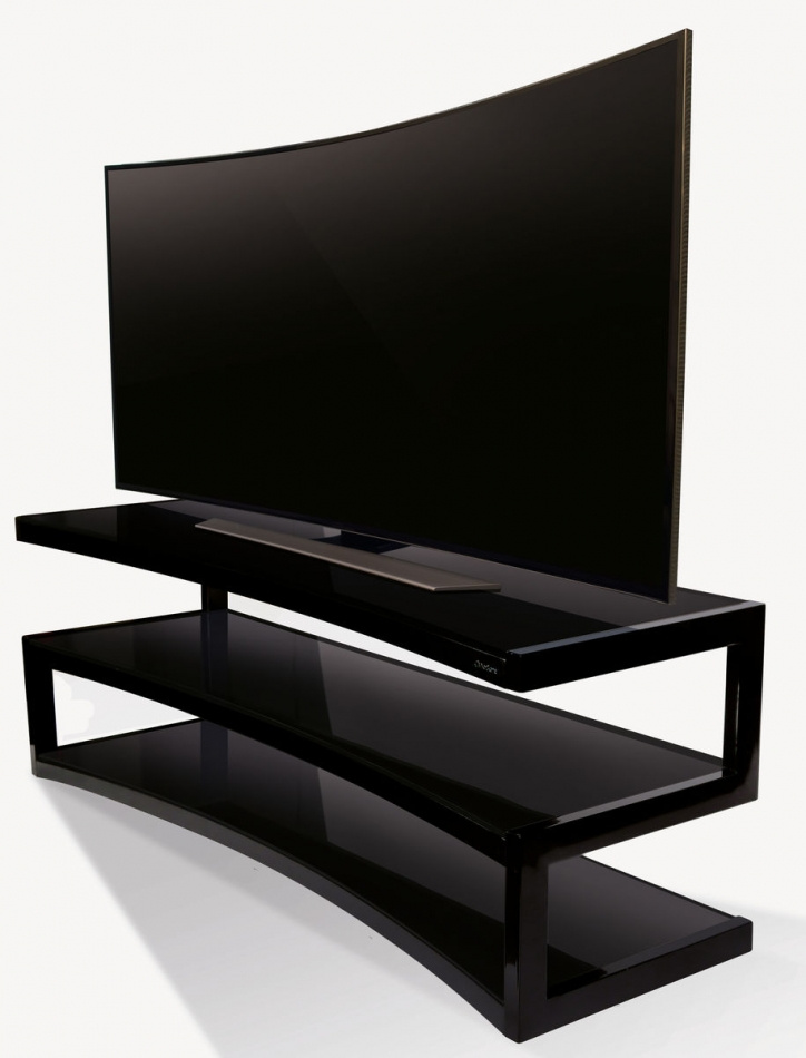 Norstone Esse Curve, TV-bänk pianosvart