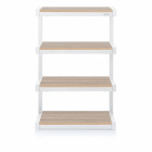 Norstone Esse Hifi, vit stomme med hyllplan i ek Norstone Esse Hifi, vit stomme med hyllplan i ek