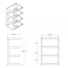 Norstone Esse Hifi, svart med svarta hyllplan Norstone Esse Hifi, svart med svarta hyllplan