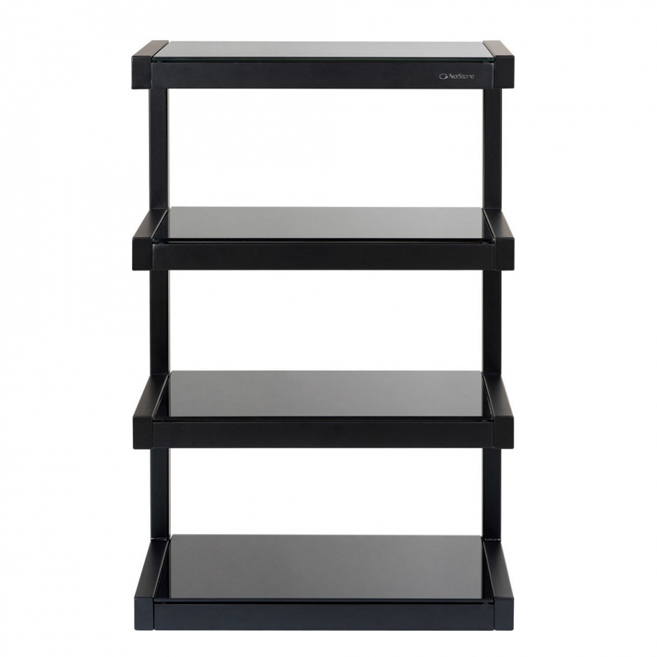 Norstone Esse Hifi, mattsvart med svarta hyllplan