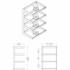 Norstone Esse Hifi, mattsvart med svarta hyllplan Norstone Esse Hifi, mattsvart med svarta hyllplan