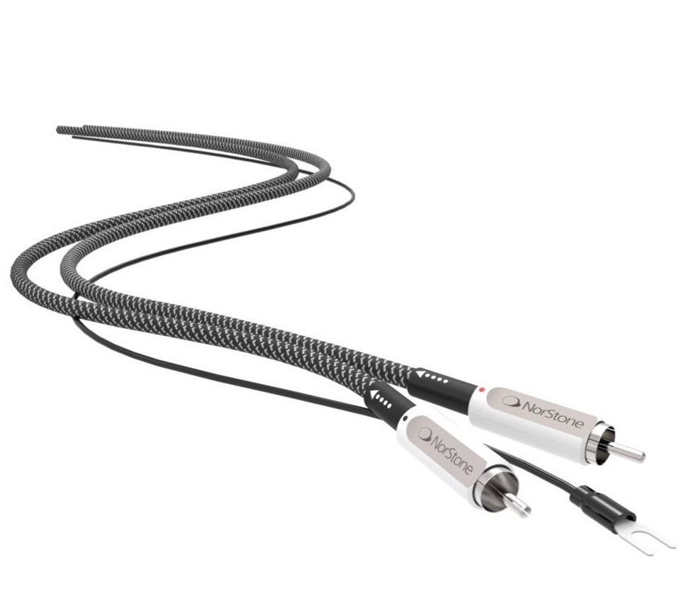 Norstone Jura RCA ljudkabel för vinylspelare, 0.6 meter