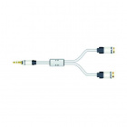 Real Cable Moniteur YJ35, Aux adapterkabel 3.5mm hane - 3.5mm honor, 0.2 meter Real Cable Moniteur YJ35, Aux adapterkabel 3.5mm hane - 3.5mm honor, 0.2 meter
