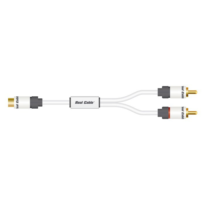 Real Cable Moniteur YRCA-1, subwoofer Y-kabel 1F-2M